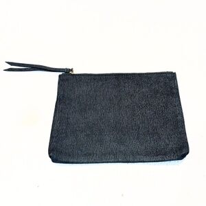 Banana Republic Emerald Green Leather Zippered Pouch